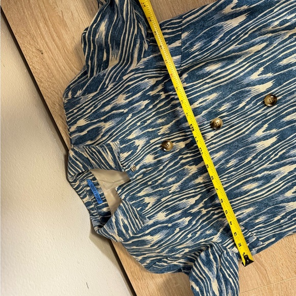 J.MCLAUGHLIN BEAU BOIS ECRU/DENIM WELLINGTON COAT WOMENS SZ S - Picture 7 of 7